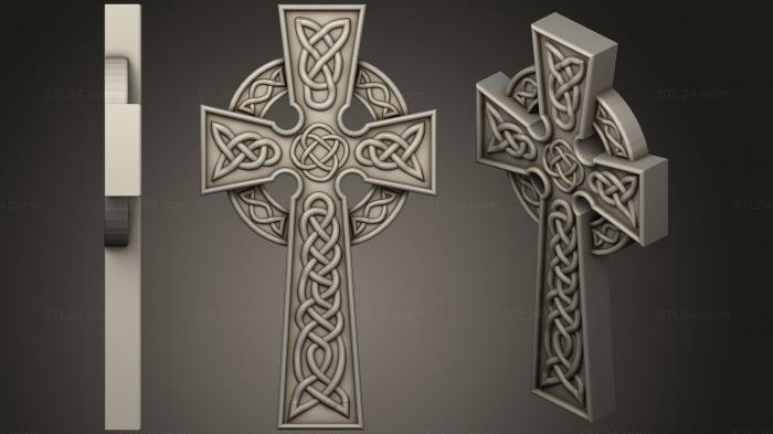 Кресты и распятия (Кельтский крест, KRS_0208) 3D модель для ЧПУ станка